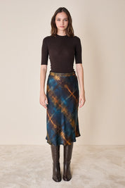Short-sleeved wool crewneck
