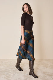 Short-sleeved wool crewneck