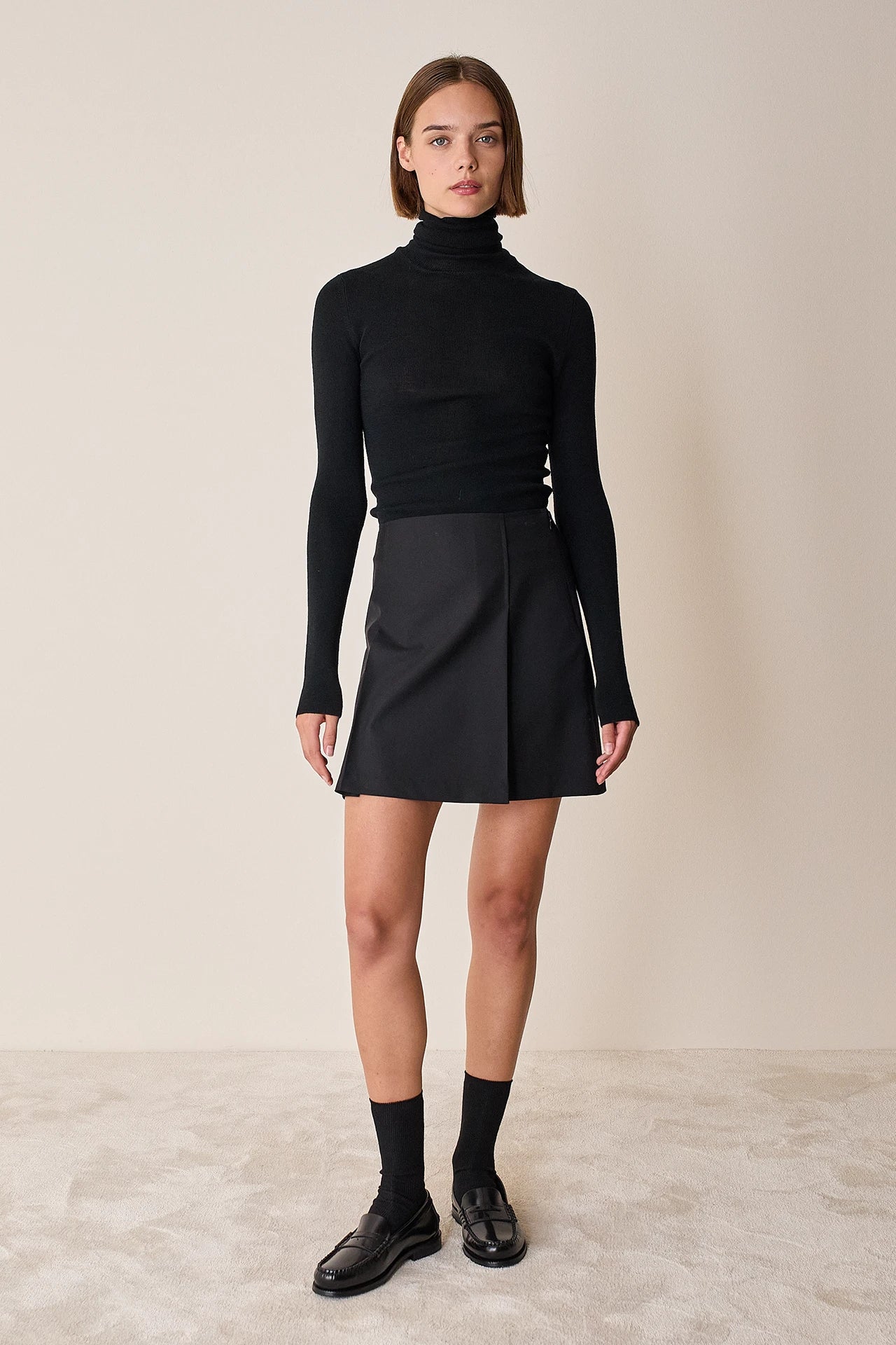 Turtleneck in extra fine merino wool
