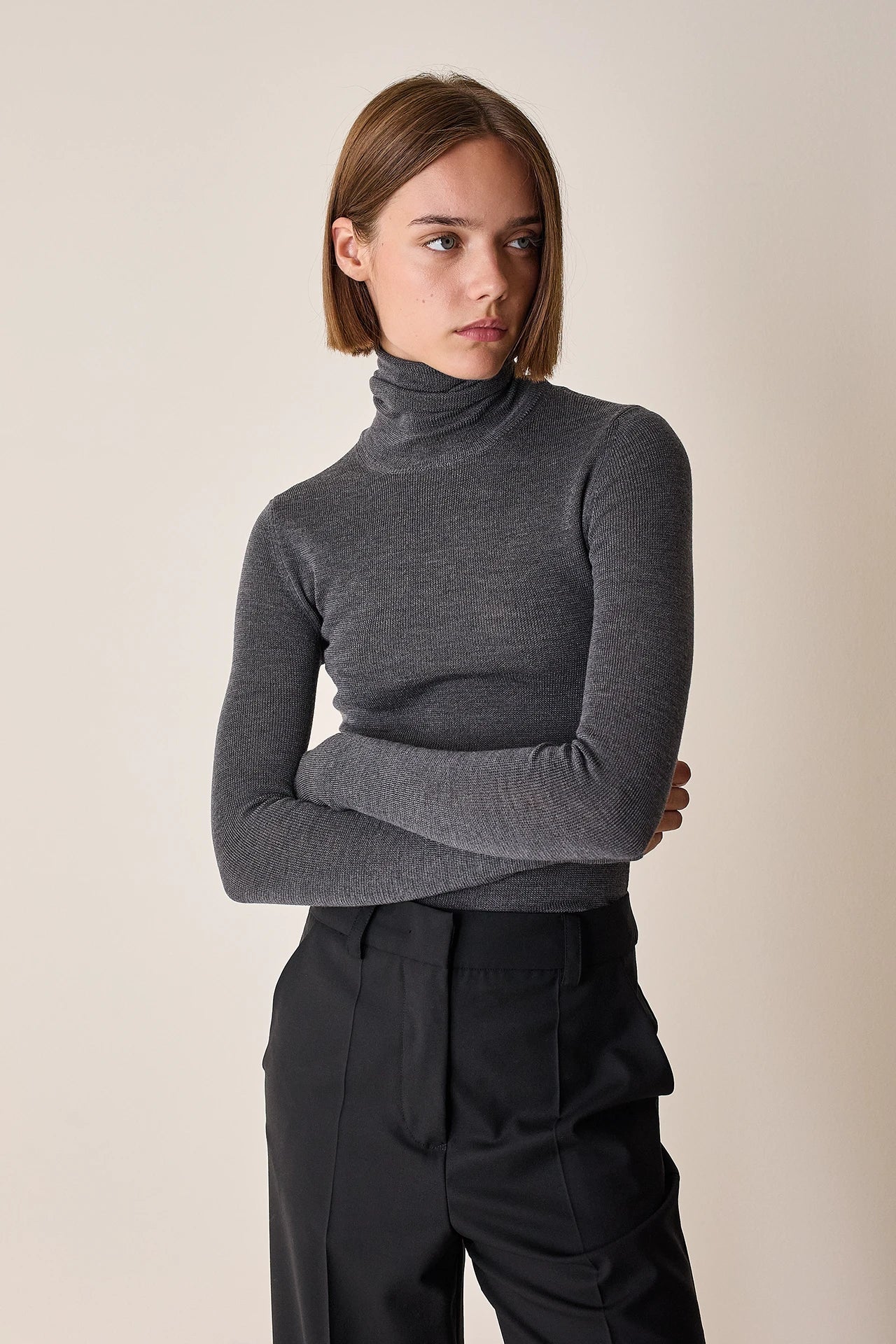 Turtleneck in extra fine merino wool