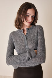 Alpaca blend Henley shirt