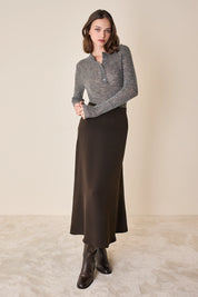 Alpaca blend Henley shirt