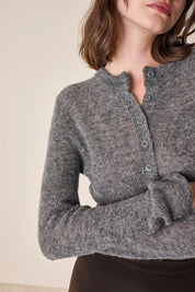 Alpaca blend Henley shirt