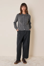 Cardigan con colletto a polo