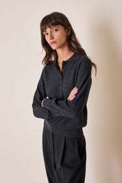 Polo shirt in extra fine merino virgin wool