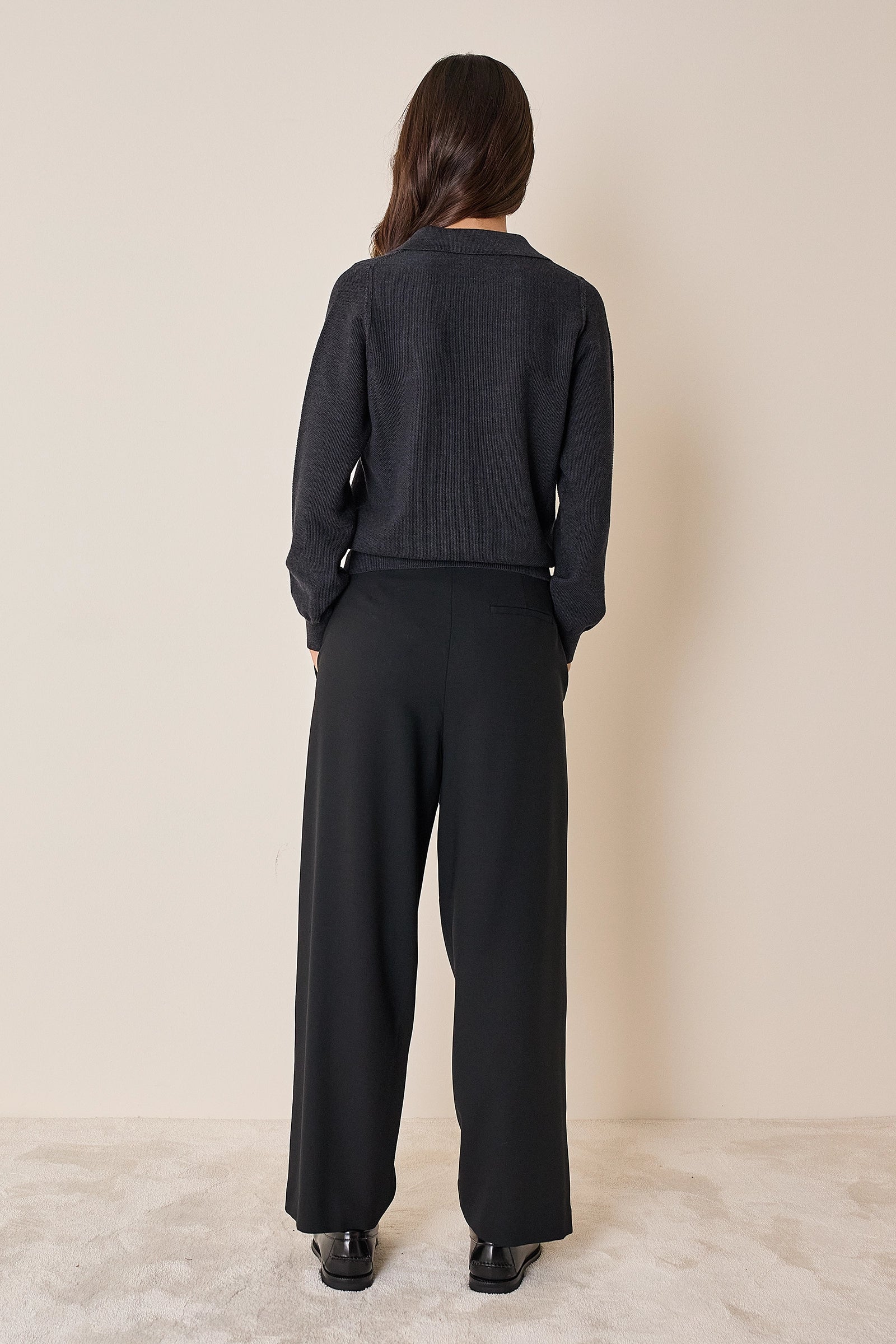 Polo shirt in extra fine merino virgin wool