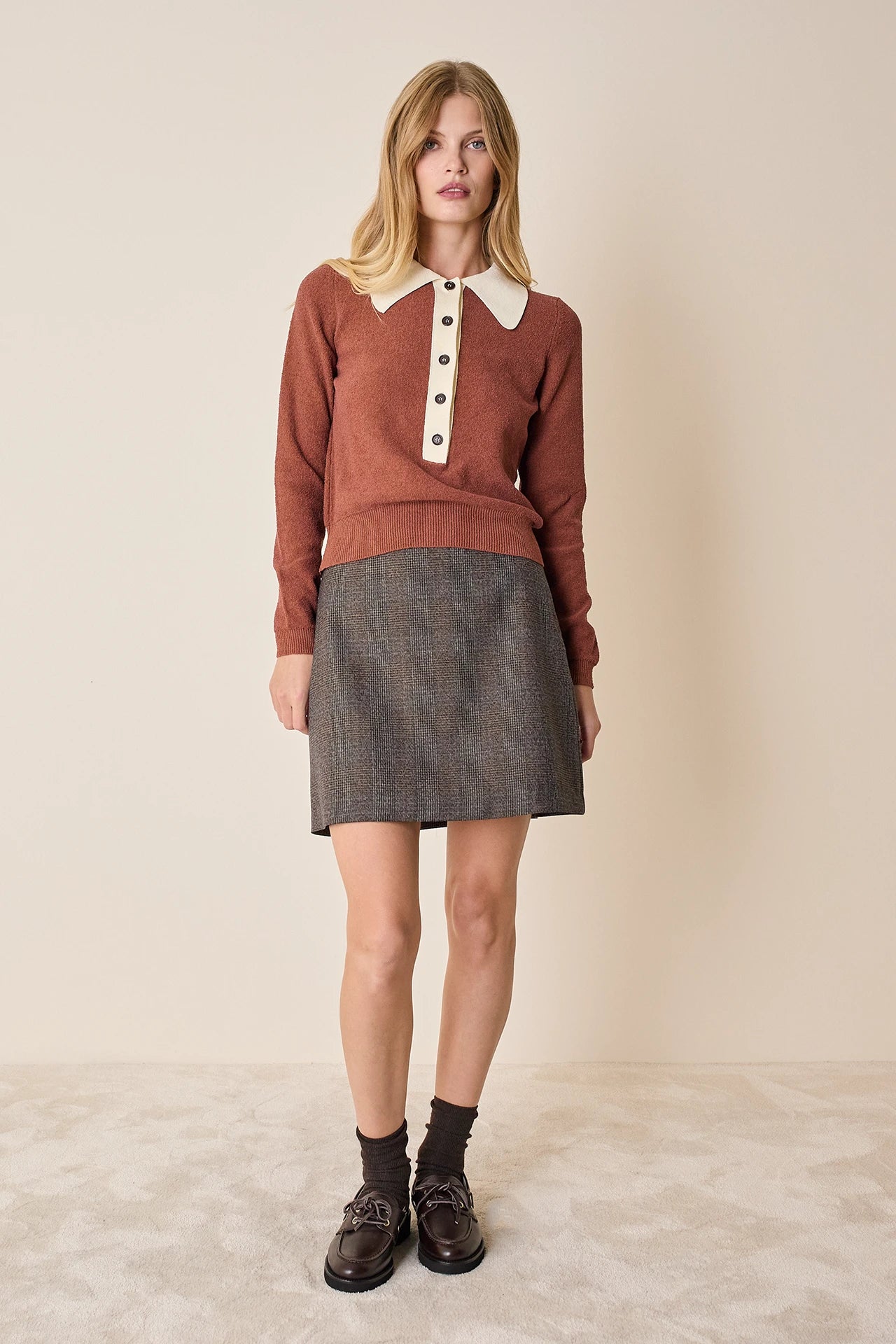 Terry knit polo