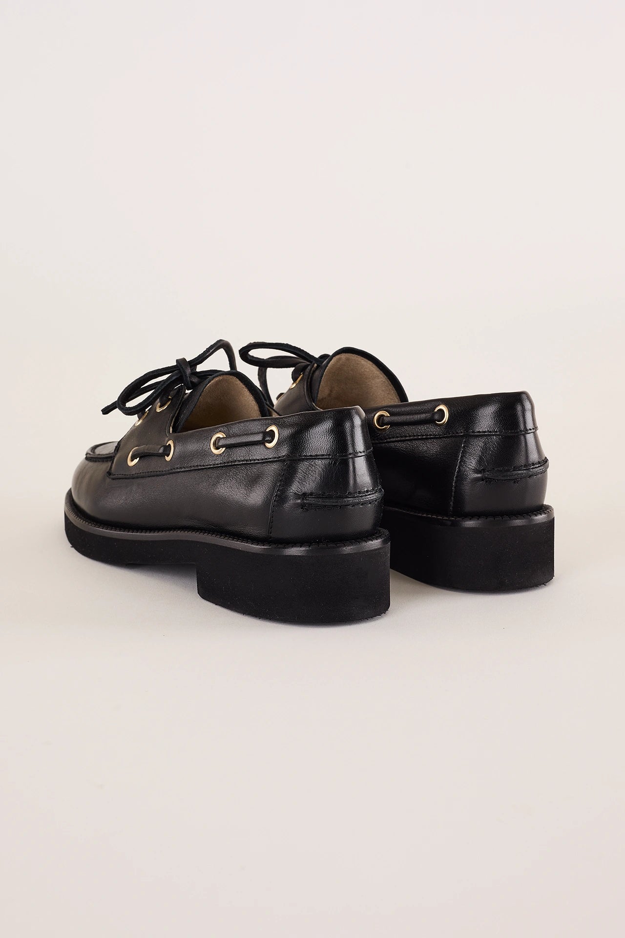 Rubber-soled boat shoes