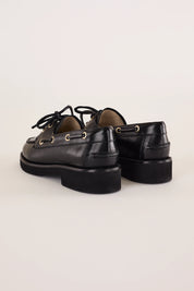 Rubber-soled boat shoes
