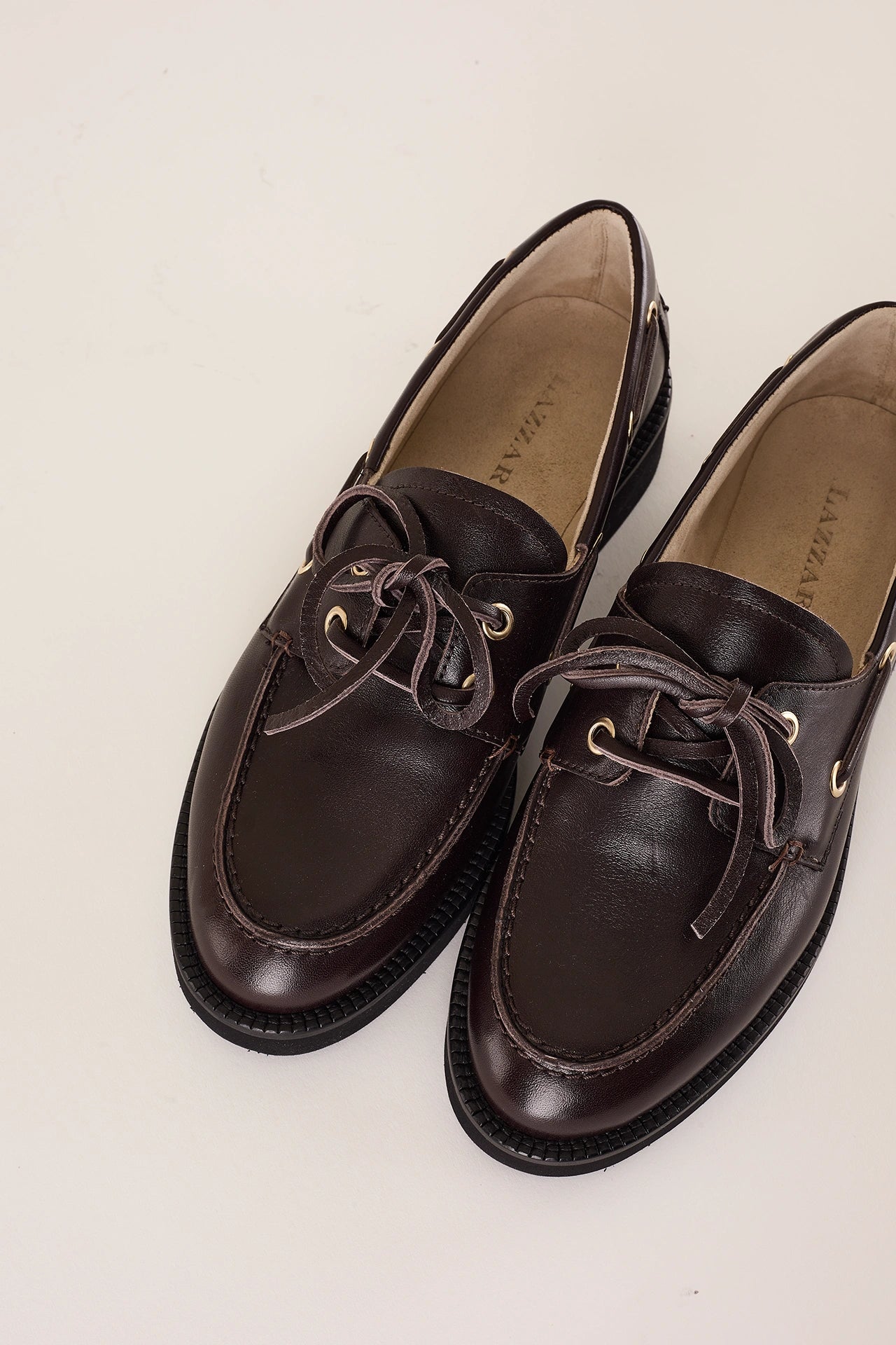 Rubber-soled boat shoes