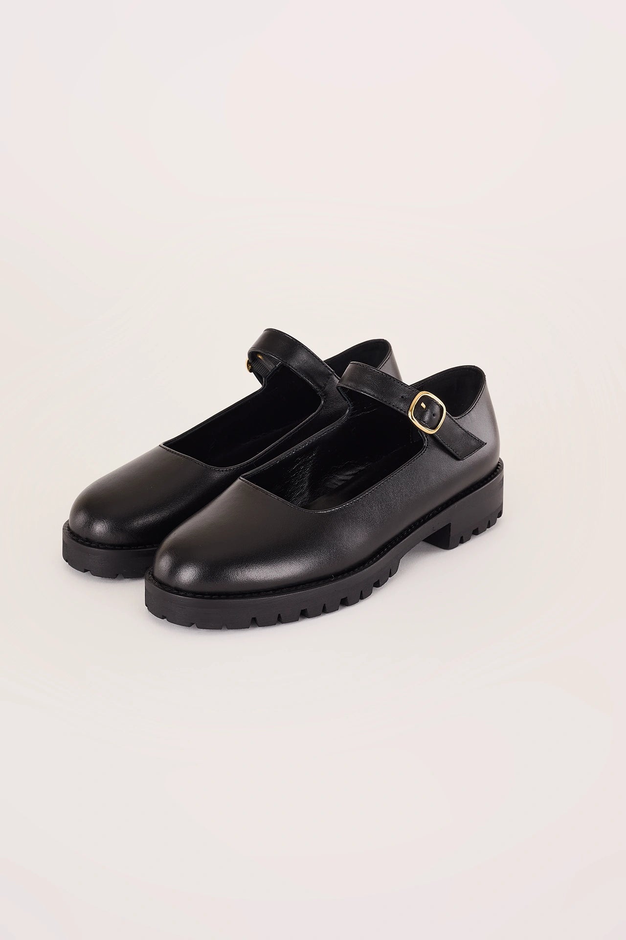 Mary Janes with rubber sole