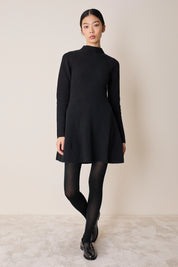 Knitted ribbed dress