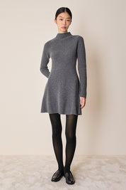 Knitted ribbed dress