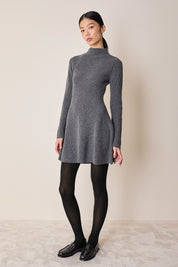 Knitted ribbed dress