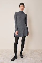 Knitted ribbed dress