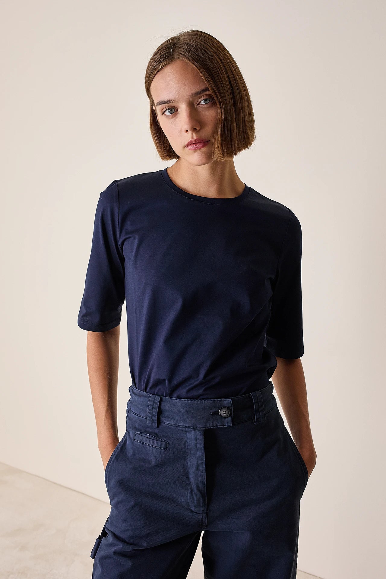 T-shirt in cotone a mezza manica