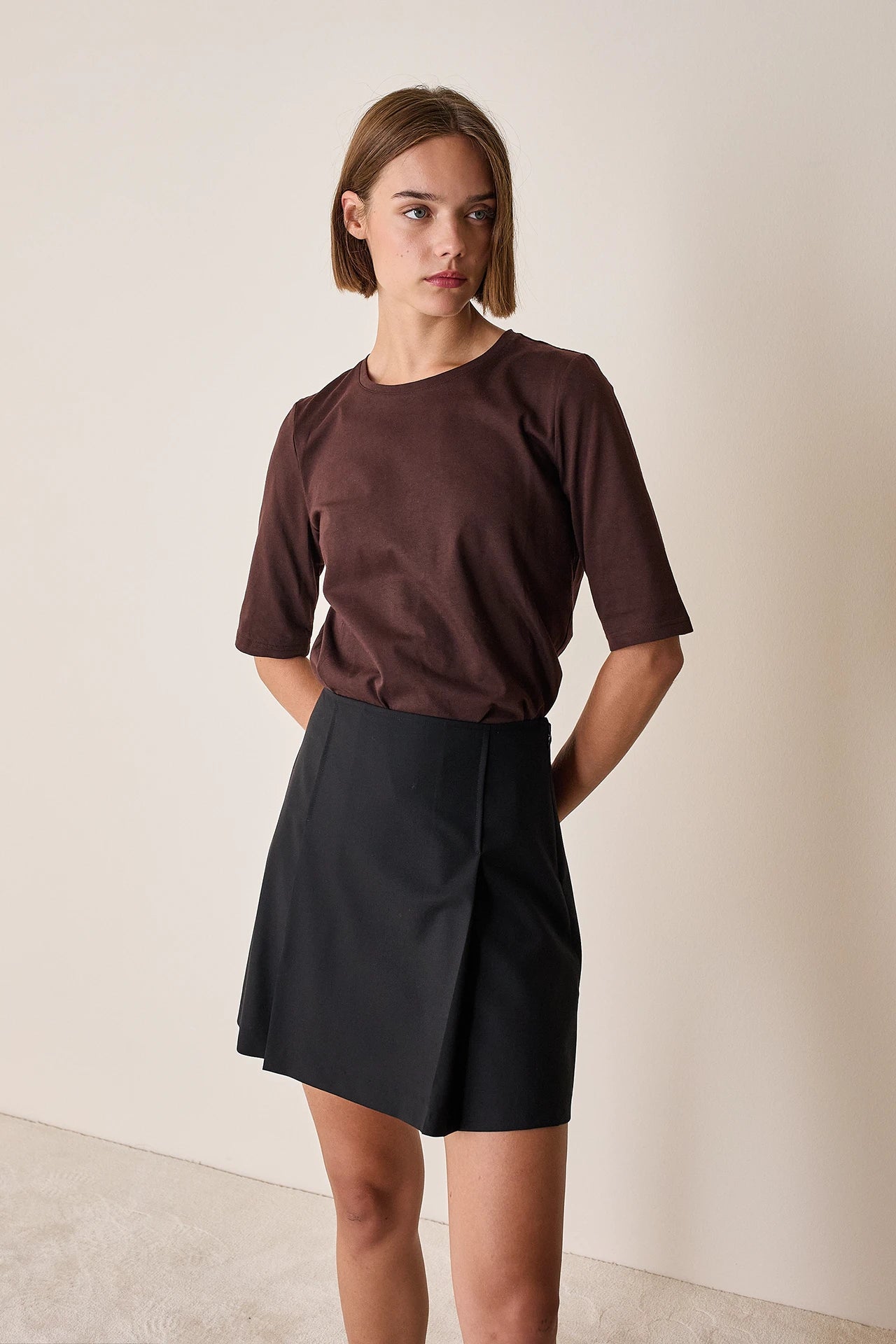 T-shirt in cotone a mezza manica