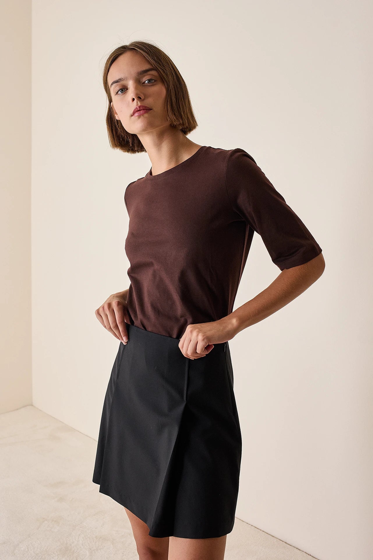 T-shirt in cotone a mezza manica