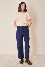 Pantaloni fatigue con alamari