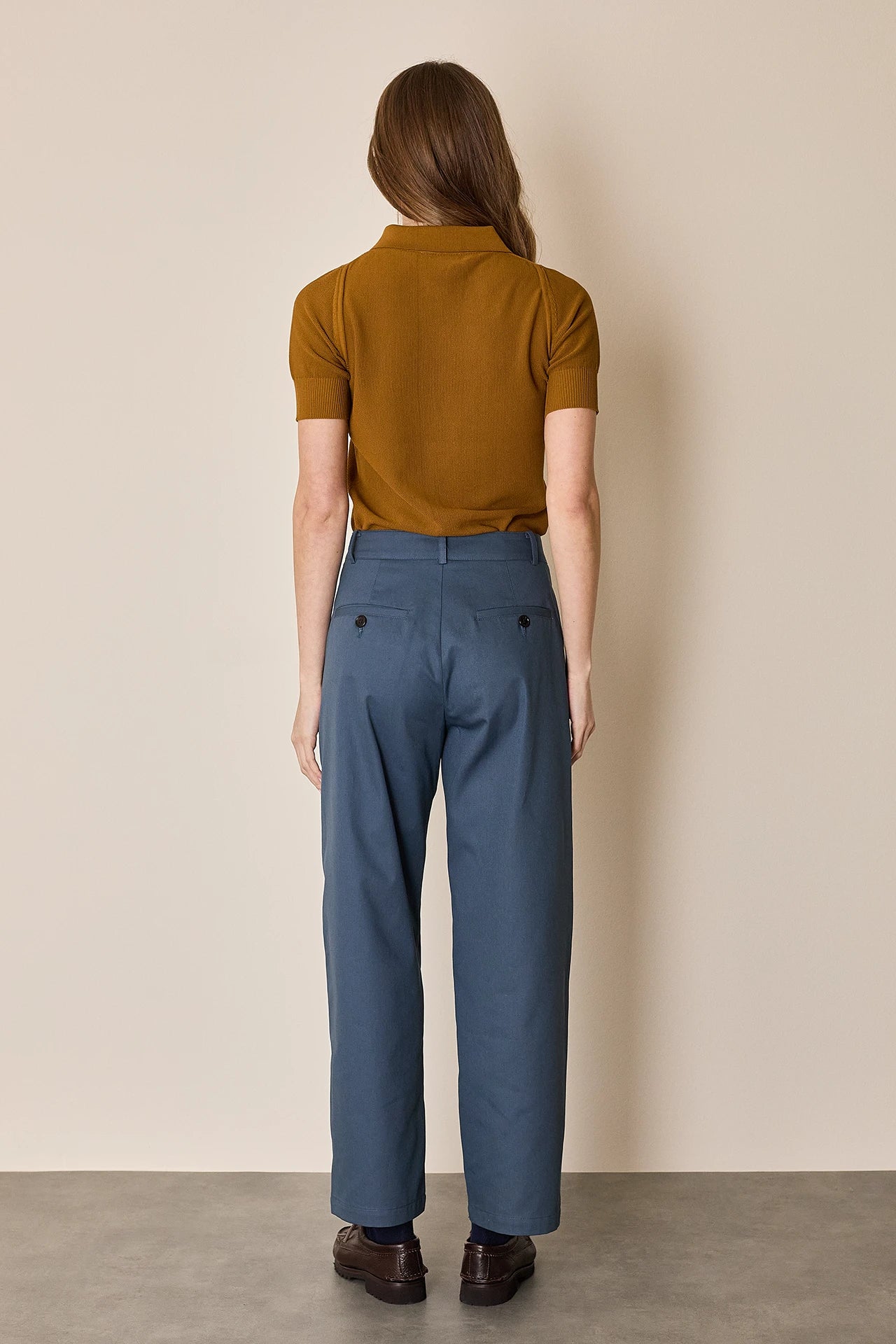 Structured cotton pants