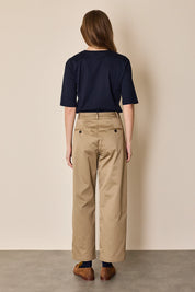 Structured cotton pants