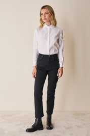Camicia con colletto petali