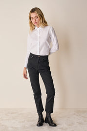 Camicia con colletto petali