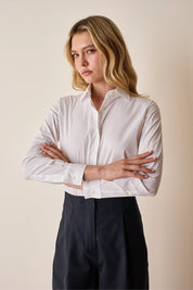 Camicia classica in cotone elasticizzato