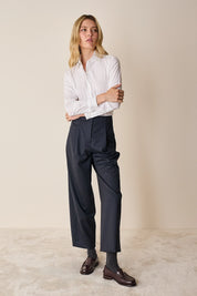 Camicia classica in cotone elasticizzato