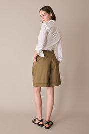 French collar cotton shirt