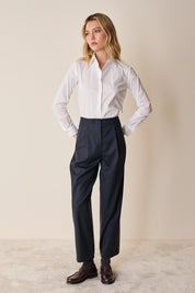 Camicia classica in cotone elasticizzato