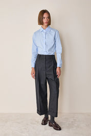 Camicia classica in cotone elasticizzato