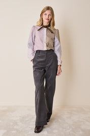 Camicia patchwork in cotone