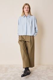 Camicia a scatolina con pieghe