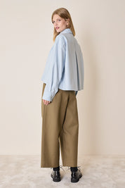 Camicia a scatolina con pieghe