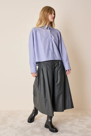 Camicia a scatolina con pieghe