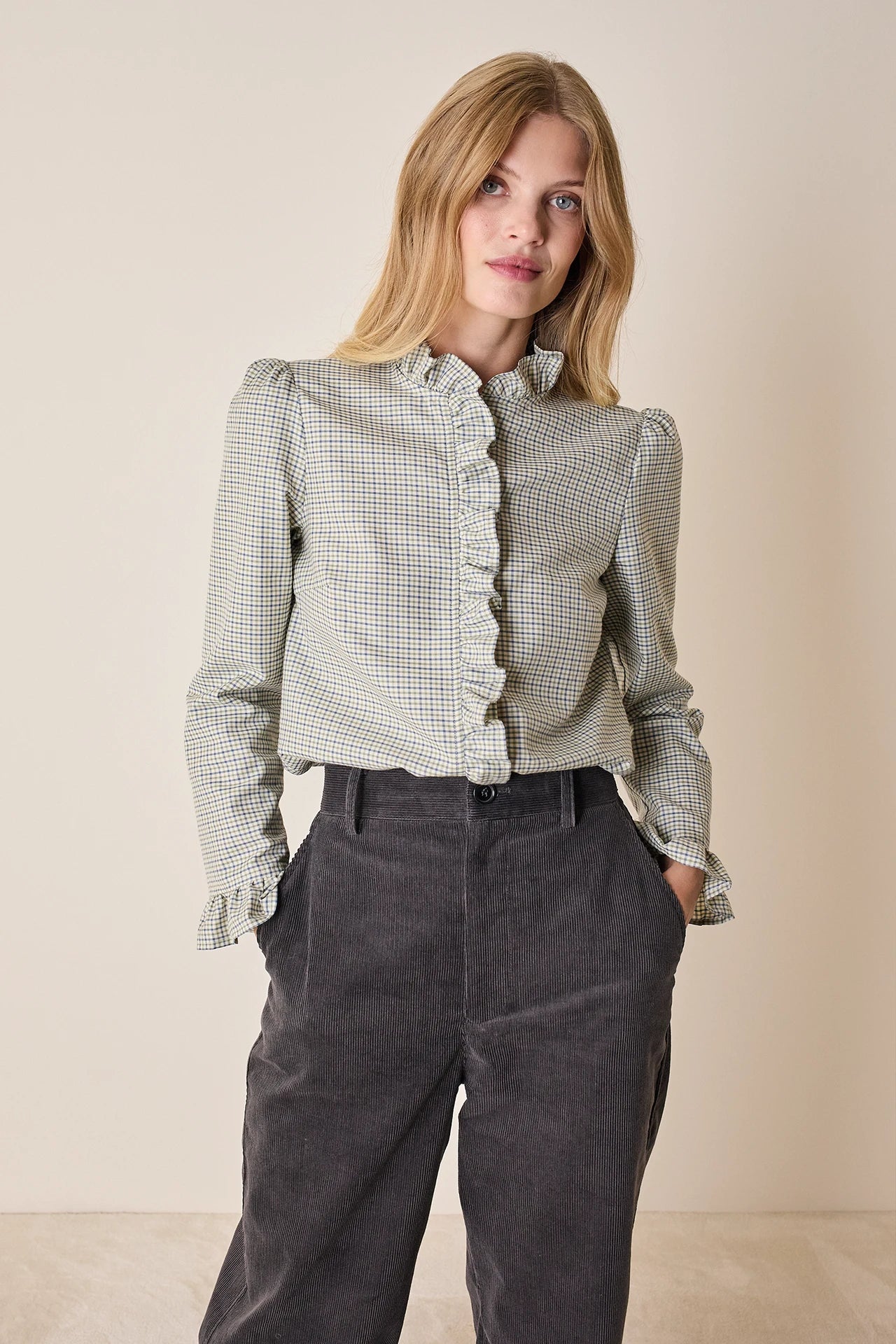Camicia con volant