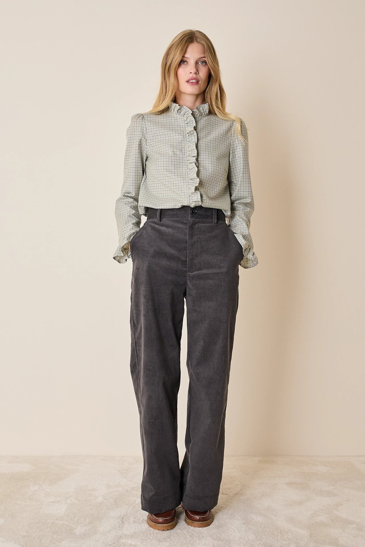 Camicia con volant