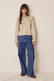 Top con volant – Made with Liberty Fabrics