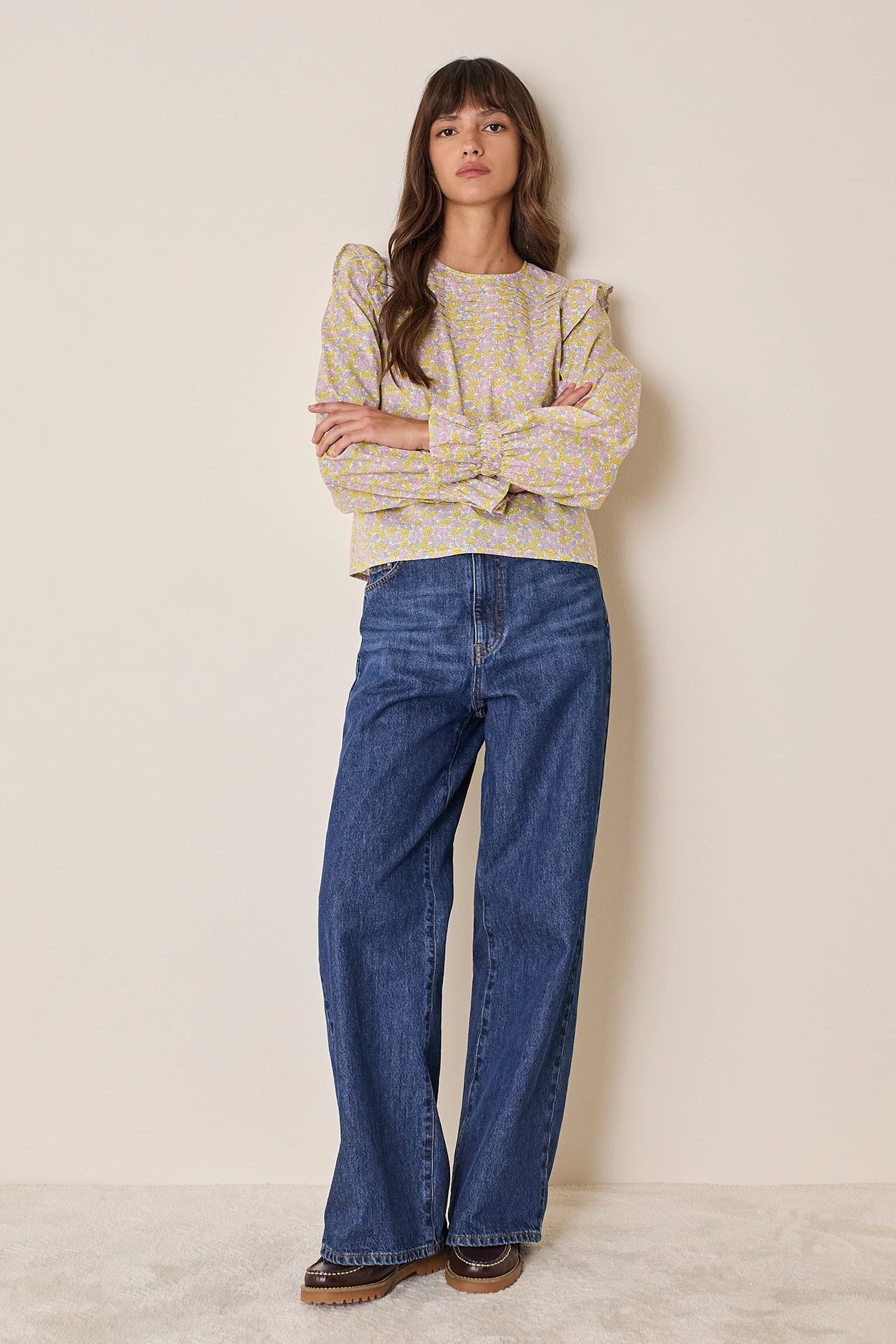 Top con volant – Made with Liberty Fabrics