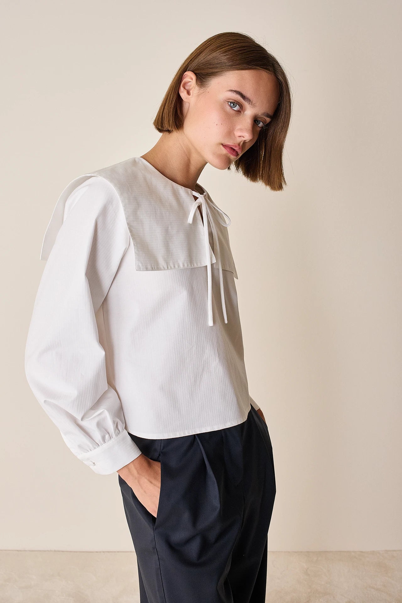 Sailor top in cotone