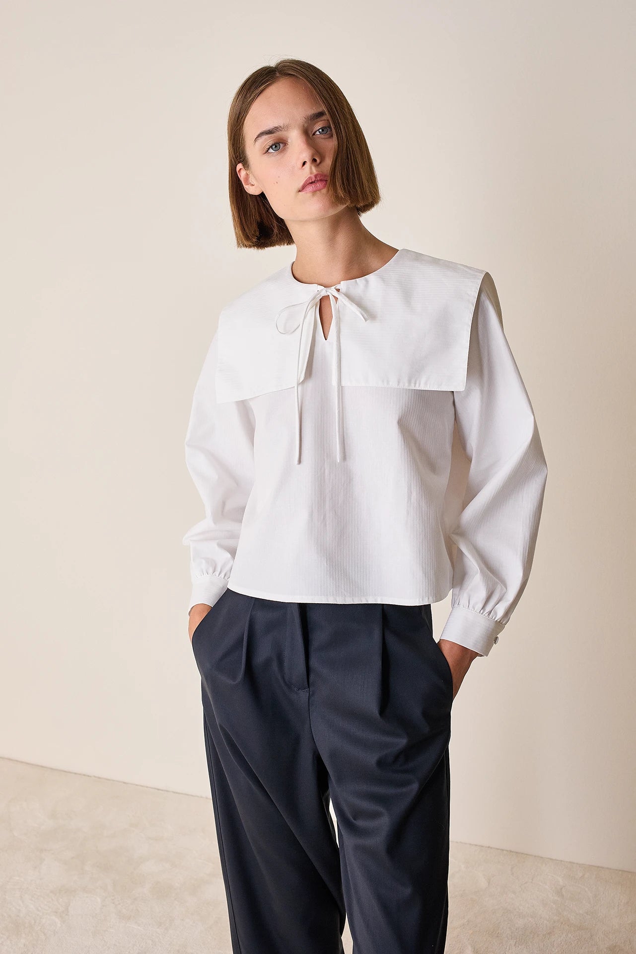 Sailor top in cotone