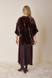 Giacca kimono in velluto
