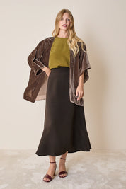 Velvet kimono jacket