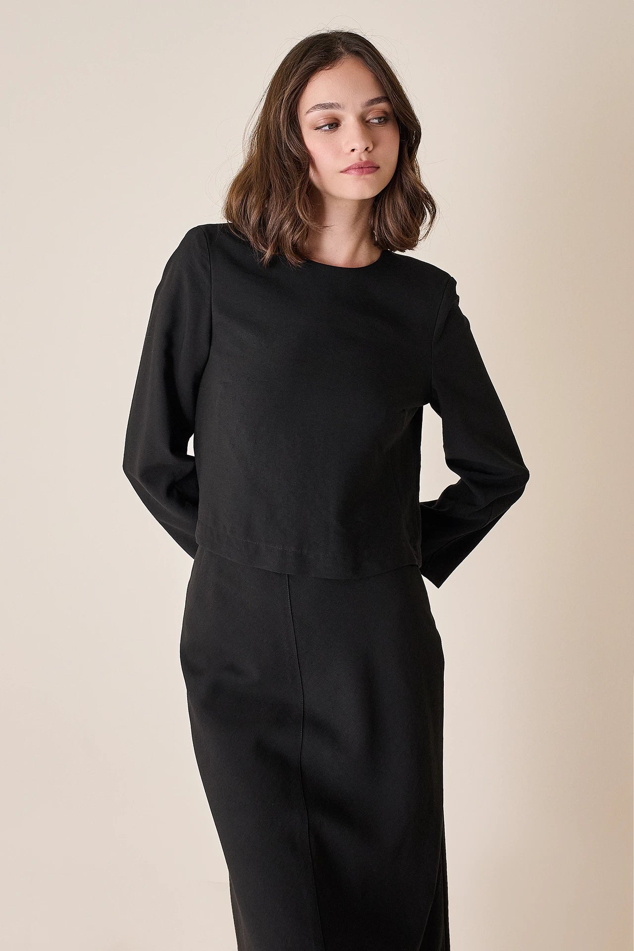 Blusa in tessuto fluido