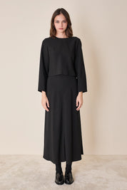 Blusa in tessuto fluido