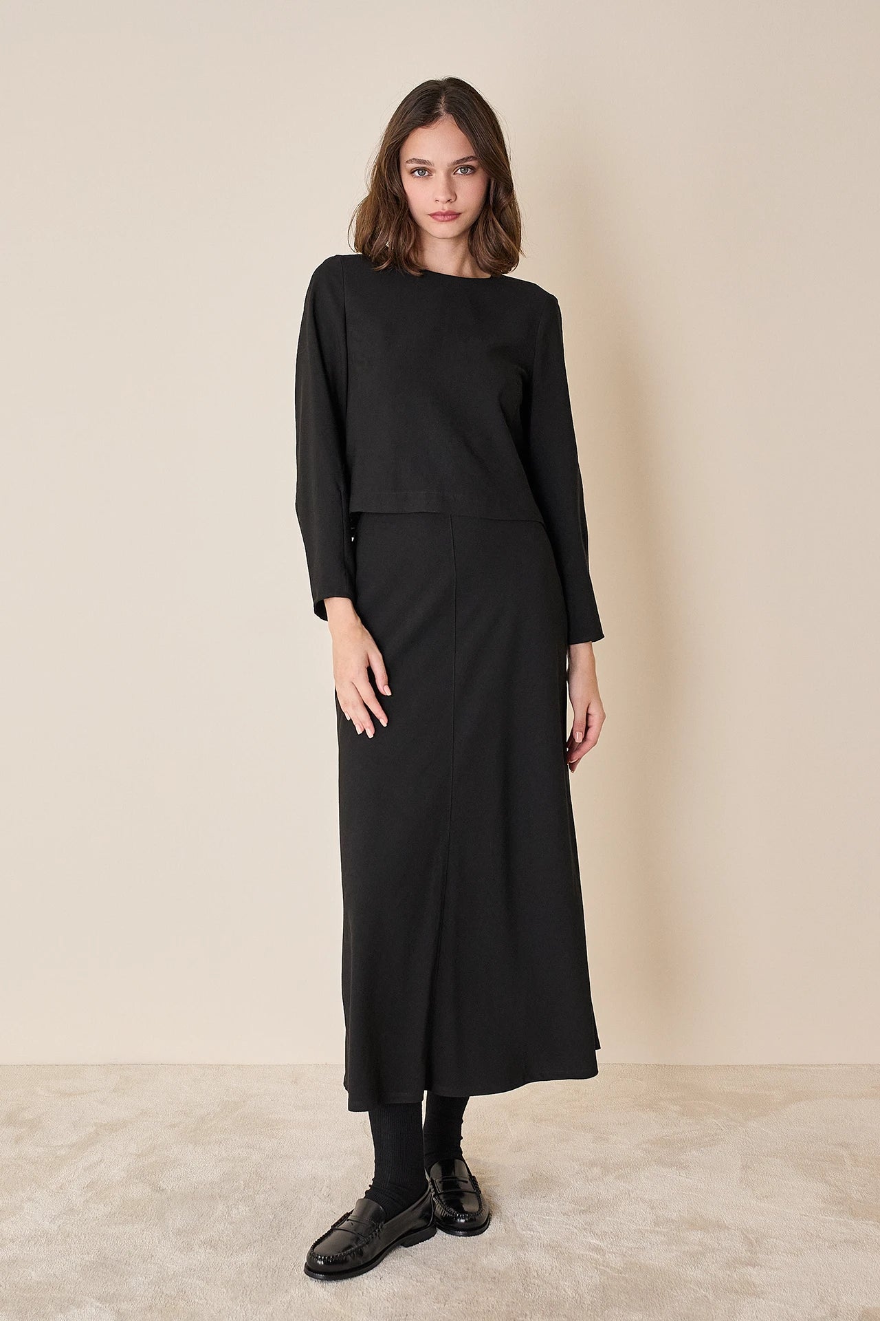 Blusa in tessuto fluido