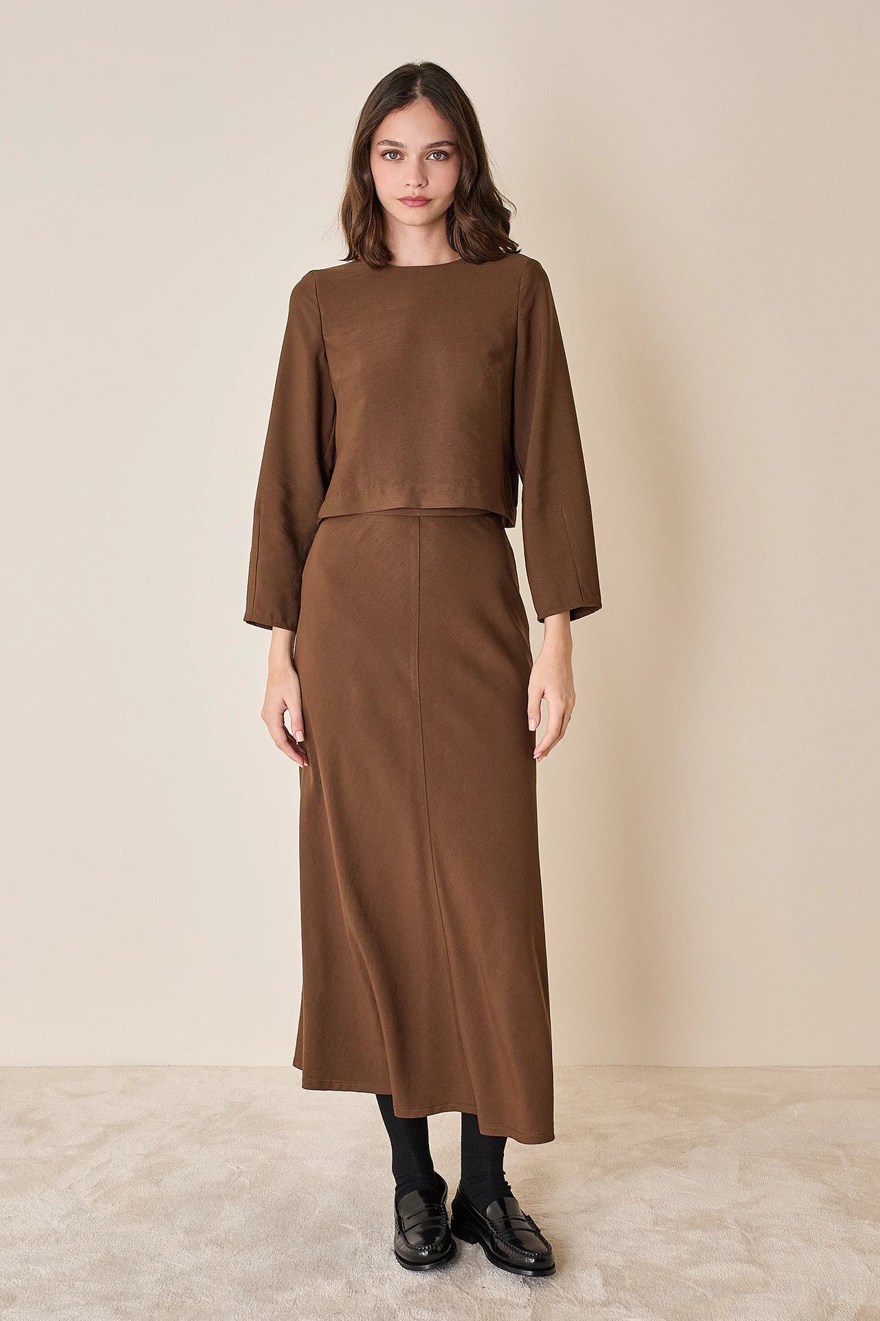 Blusa in tessuto fluido