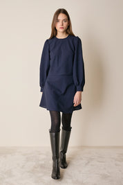 Blusa tartan in lana vergine