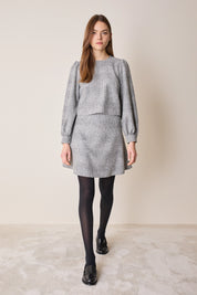 Blusa tartan in lana vergine